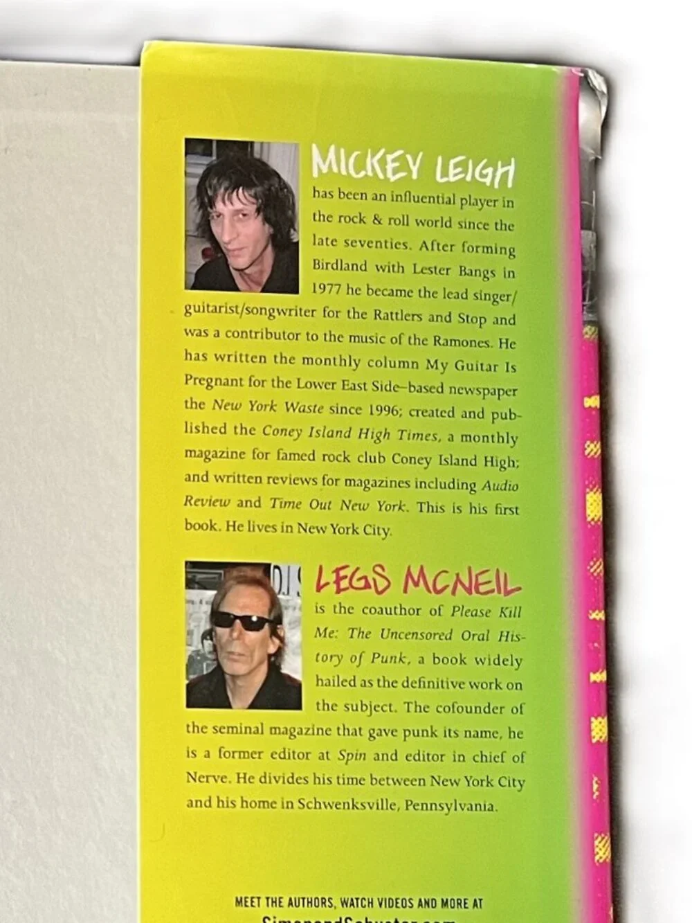 I Slept with Joey Ramone, A Family Memoir by Mickey Leigh with Legs McNeil